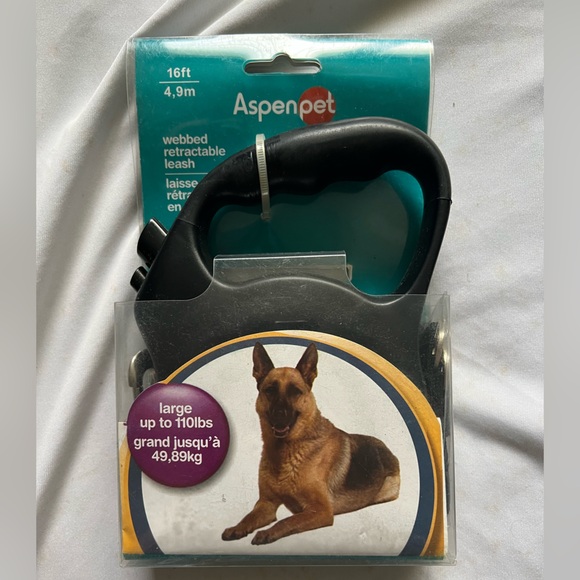 Aspen Pet LARGE Retractable Dog Leash 16 Feet up to 110 Pounds for Walking Lg - Picture 2 of 4